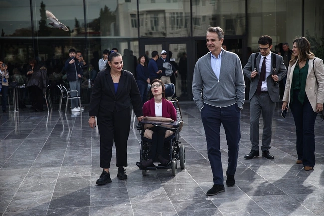 Ο Κυριάκος Μητσοτάκης και η Αργυρώ Λαμπάρα
