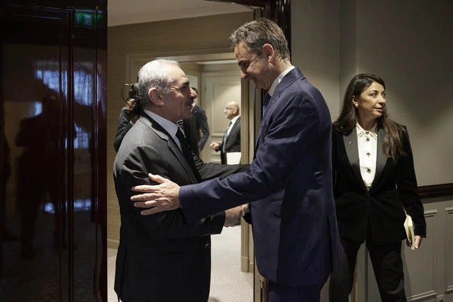 Συνάντηση Κυριάκου Μητσοτάκη με τον πρωθυπουργό της Παλαιστινιακής Αρχήςμ Mohammad Ibrahim Shtayyeh