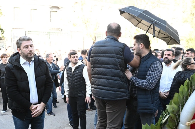 Ο Νίκος Ανδρουλάκης στο Πολυτεχνείο