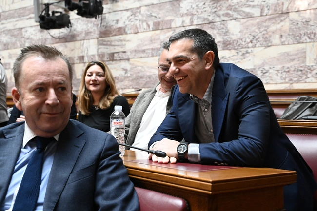 O Αλέξης Τσίπρας στη συνεδρίαση της Κοινοβουλευτικής Ομάδας του ΣΥΡΙΖΑ