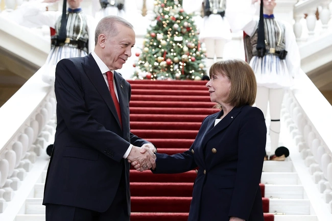 Η Κατερίνα Σακελλαροπούλου και ο Ταγίπ Ερντογάν