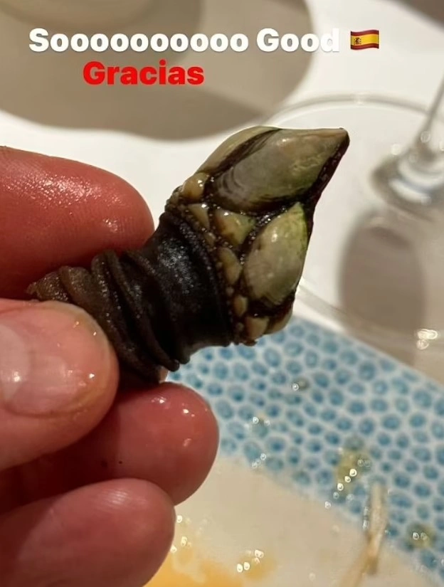 Ο Ντέιβιντ Μπέκαμ έφαγε percebes