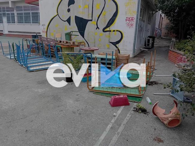 Βανδαλισμός σχολείου στη Χαλκίδα