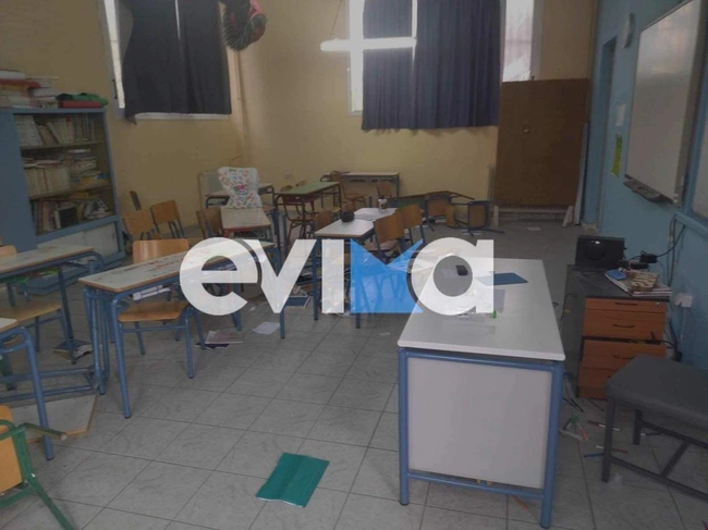 Βανδαλισμός σχολείου στη Χαλκίδα