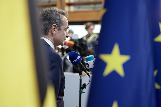 Ο Κυριάκος Μητσοτάκης στις Βρυξέλλες
