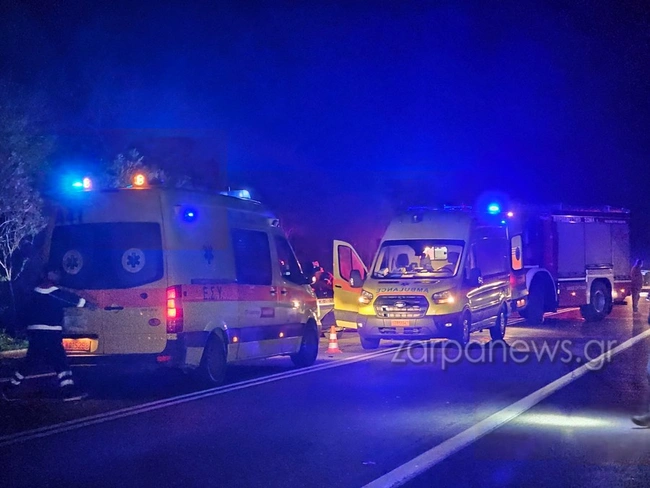 Τροχαίο με δύο νεκρούς στην Κρήτη