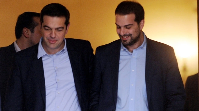 Αλέξης Τσίπρας - Γαβριήλ Σακελλαρίδης στο Μέγαρο Μαξίμου