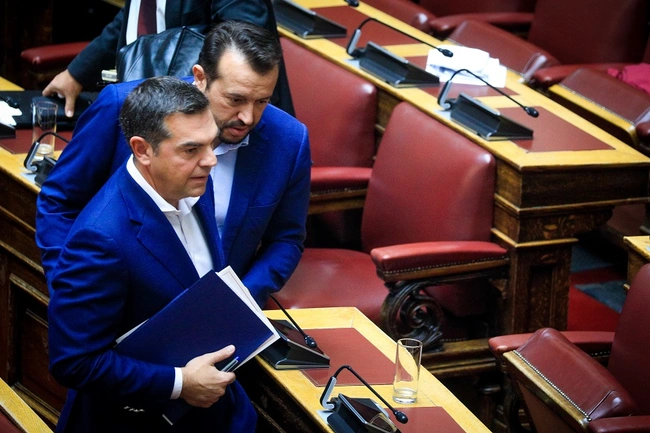 Ο Νίκος Παππάς και ο Αλέξης Τσίπρας