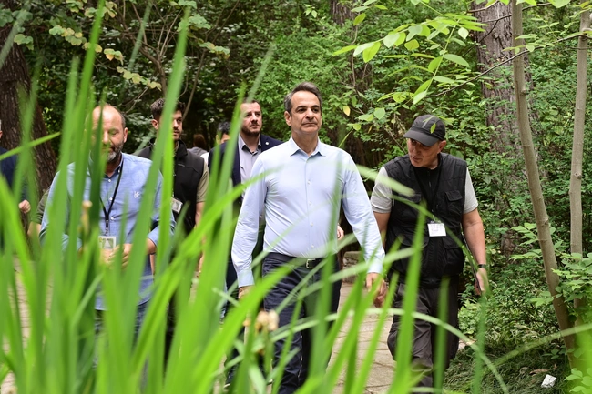 Επίσκεψη Μητσοτάκη στον Διομήδειο Βοτανικό Κήπο