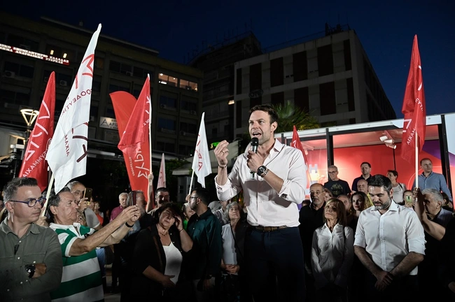 Ο Στέφανος Κασσελάκης στη Λαμία
