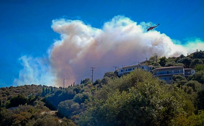Φωτιά στην Εύβοια