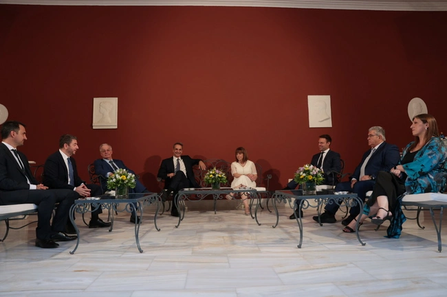 δεξιωση προεδρικο μεγαρο