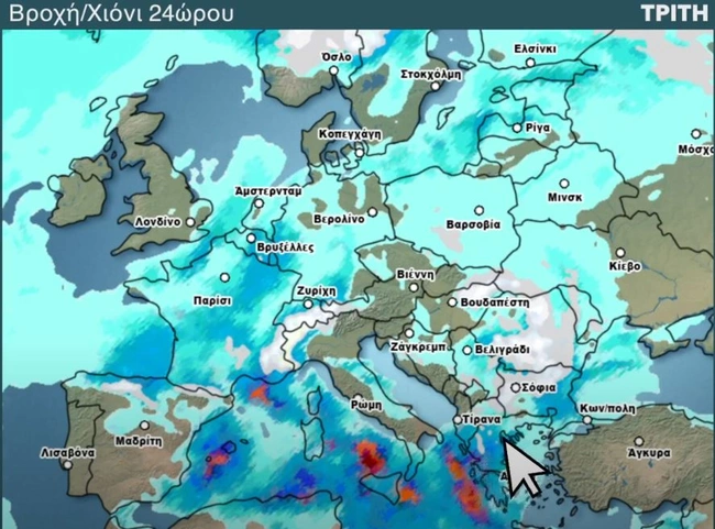 χαρτης καιρου