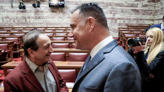 Ο Άδωνις Γεωργιάδης με τον Σπύρο Μπιμπίλα