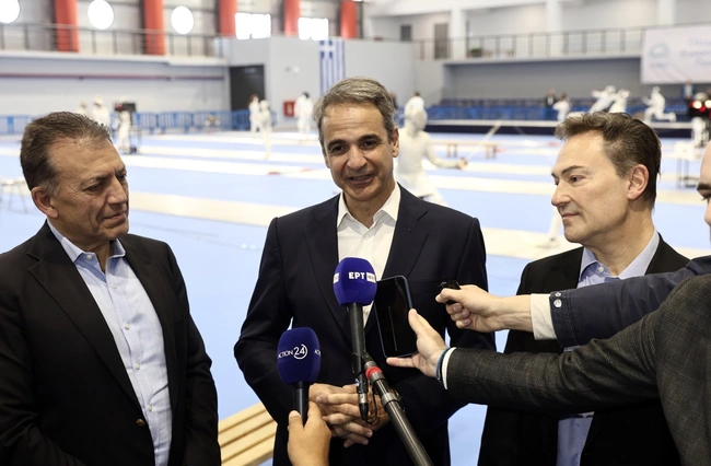 Ο Κυριάκος Μητσοτάκης στην Παιανία