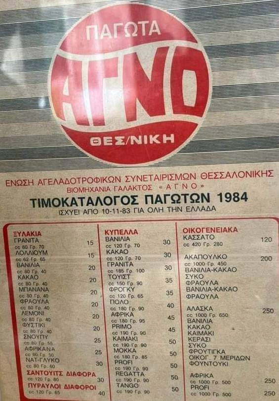 Παλιά παγωτά