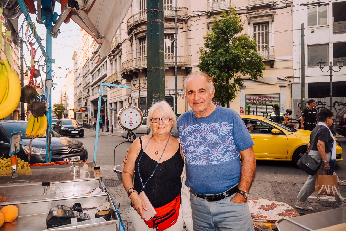 Ο τελευταίος πλανόδιος μανάβης της Ομόνοιας. 