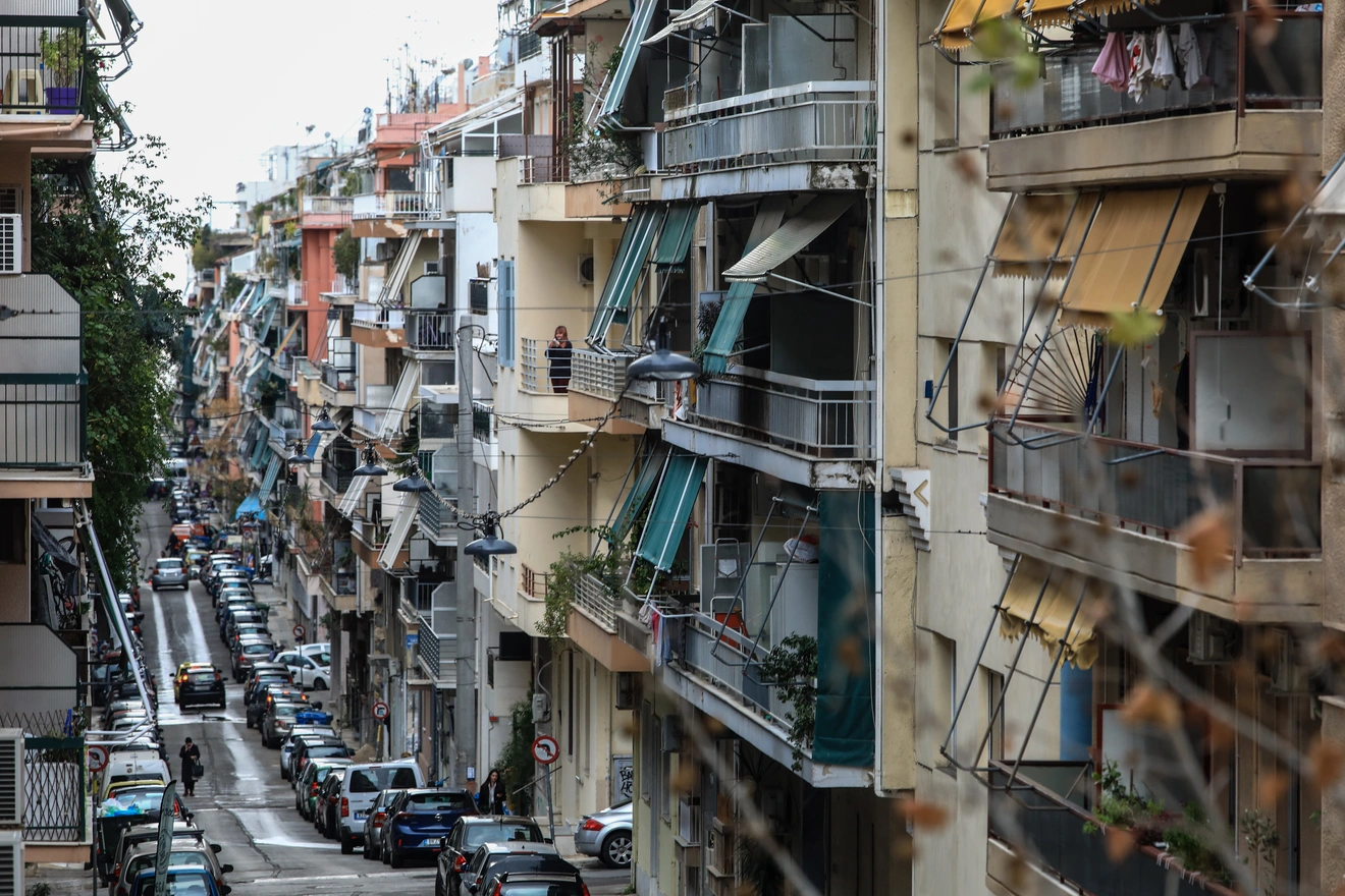 Πολυκατοικίες στο κέντρο της Αθήνας