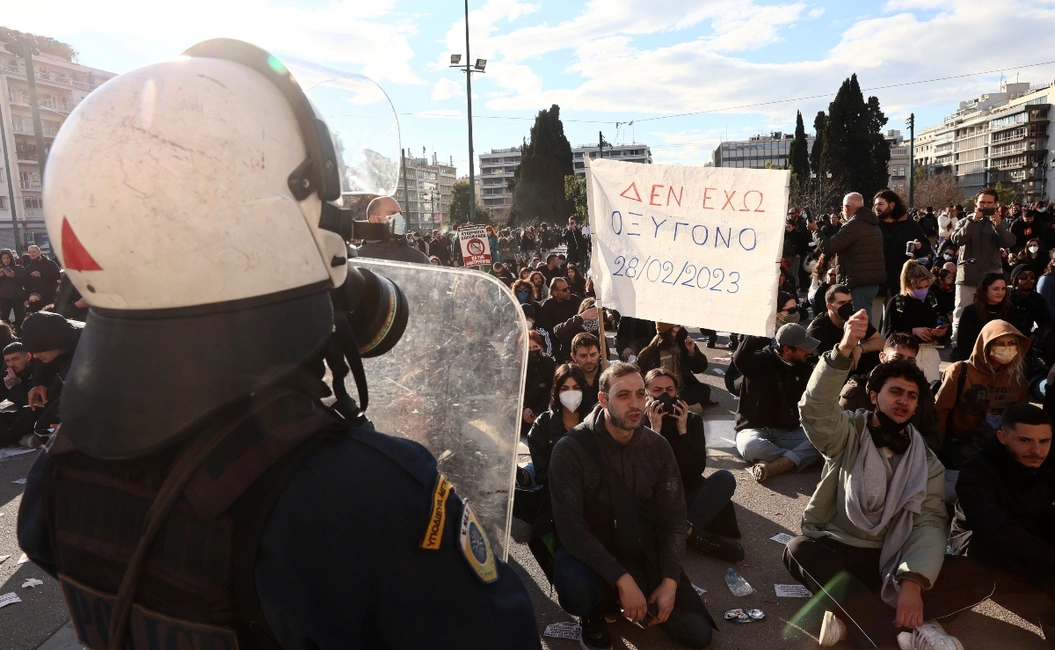διαδηλωση τεμπη