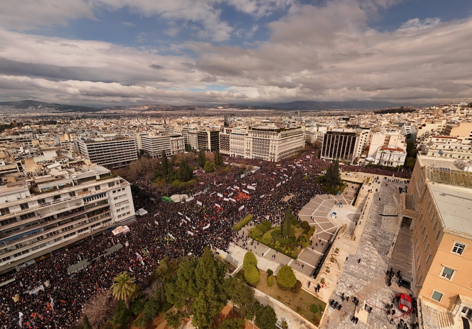 συγκέντρωση Τέμπη Σύνταγμα