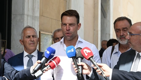 Ο Ευάγγελος Αποστολάκης και ο Στέφανος Κασσελάκης