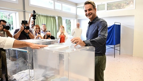 Ο Κυριάκος Μητσοτάκης ψήφισε στις αυτοδιοικητικές εκλογές 2023