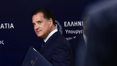 Ο Άδωνις Γεωργιάδης σε συνέντευξη Τύπου