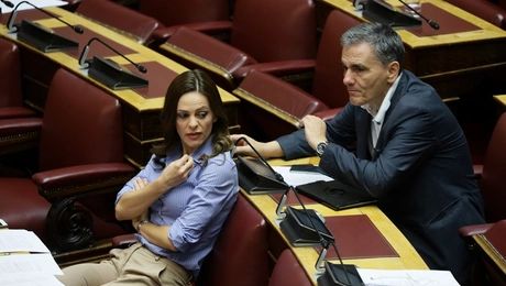 Η Έφη Αχτσιόγλου και ο Ευκλείδης Τσακαλώτος