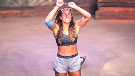 Η Ασημίνα Χατζηανδρέου στον ημιτελικό του Survivor