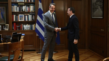 Συνάντηση Κυριάκου Μητσοτάκη - Χάρη Δούκα