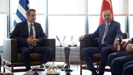 Κυριάκος Μητσοτάκης και Ρετζέπ Ταγίπ Ερντογάν