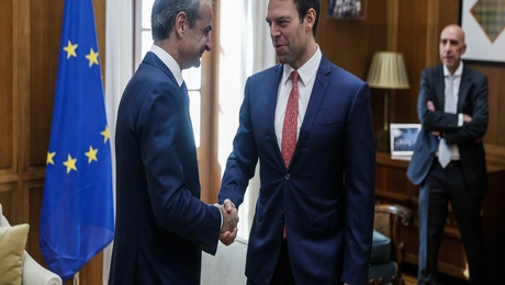 Συνάντηση Μητσοτάκη - Κασσελάκη