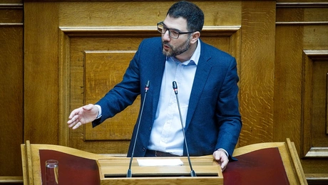 Ο Νάσος Ηλιόπουλος στη Βουλή