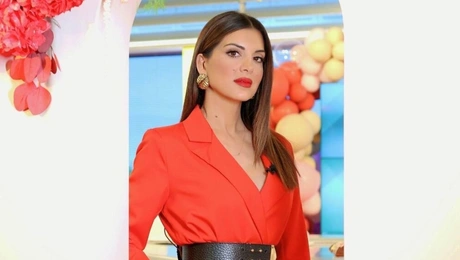 Η Σταματίνα Τσιμτσιλή στο πλατό του Happy Day