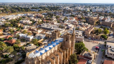 Πανοραμική άποψη της Αμμοχώστου στην Κύπρο