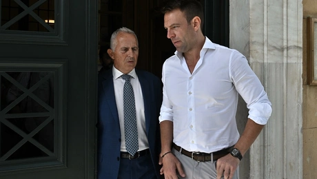 Ο Στέφανος Κασσελάκης και ο Ευάγγελος Αποστολάκης