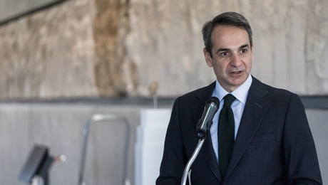 Ο Κυριάκος Μητσοτάκης στην Ακρόπολη
