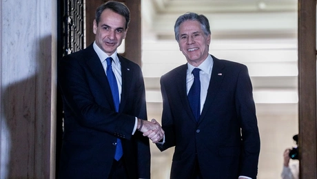Ο Κυριάκος Μητσοτάκης και ο Άντονι Μπλίνκεν