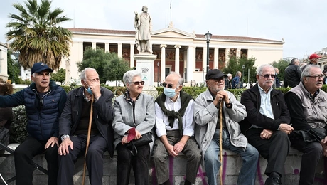 Συνταξιούχοι στην Αθήνα