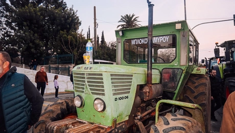 Το παλαιότερο τρακτέρ που κατέβηκε στην Αθήνα.