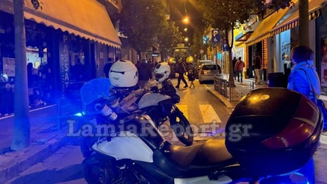 Τρακτέρ σε τρελή πορεία στο κέντρο της Λαμίας