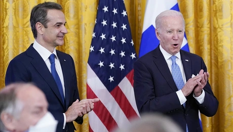 Ο Κυριάκος Μητσοτάκης και ο Τζο Μπάιντεν
