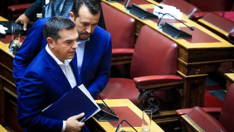 Ο Νίκος Παππάς και ο Αλέξης Τσίπρας