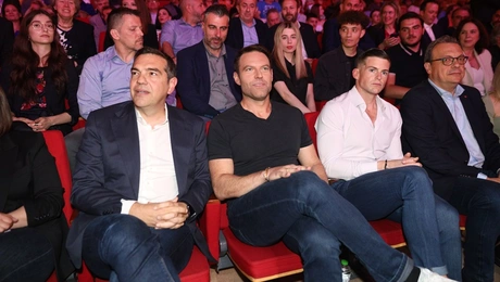 Ο Στέφανος Κασσελάκης και ο Αλέξης Τσίπρας