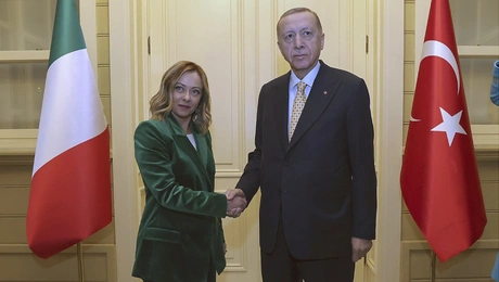 Συνάντηση Ερντογάν με Μελόνι στην Κωνσταντινούπολη, 20/1/2024
