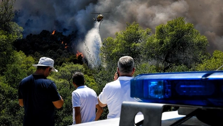 Φωτιά στη Στιμάγκα Κορινθίας