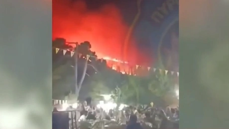 Η φωτια στο πανηγυρι στη Ζακυνθο