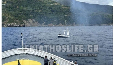 ιστιοπλοικο στη σκοπελο