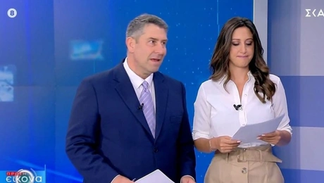 Ο Άκης Παυλόπουλος και η Μάρω Καρούση