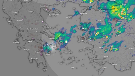 χαρτης βροχης ελλαδα